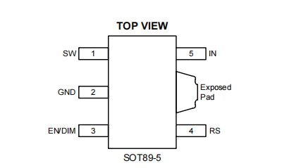 RY7312(30V 1.2A 降压可调光 LED 驱动器)