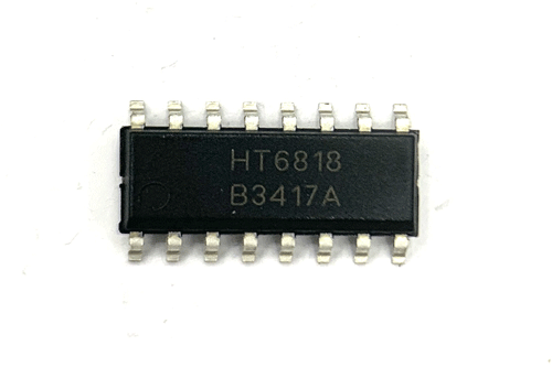 HT6818  3.3W、防破音、D类、双声道功率放大器