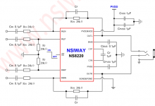 NS8220 300mW 双声道耳机音频放大器