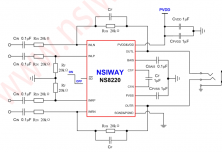 NS8220 300mW 双声道耳机音频放大器