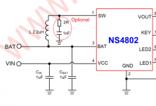 NS4802 蓝牙耳机充电仓-线性锂电池充放电管理IC