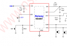 NS4861 单灯指示独立耳锂电池充放电管理 IC