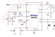NS4863 500mA 锂电池充放电管理 IC