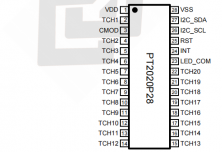 PT2020 20 触控 I2C 输出 IC