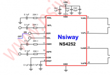 NS4252 3.2Wx2 双声道频功率放大器