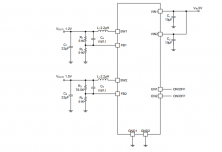 RY1302  2 Channel 5.5V 1.5A 1.5MHz DC-DC Step down PMU
