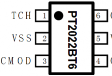  PT202BT6  单触控单输出 LED 调光 IC