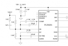 PL59201 100V同步降压控制器