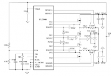 PL3900 100V多相同步降压/升压控制器