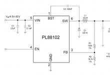 PL88102 高压同步降压转换器