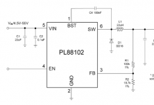 PL88102 高压同步降压转换器