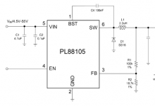 PL88105 高压同步降压转换器