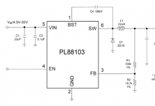 PL88103 高压同步降压转换器