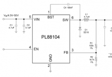 PL88104 高压同步降压转换器