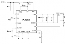 PL32001同步升压转换器
