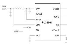 PL31001升压DC-DC转换器