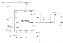 PL30502同步升压转换器